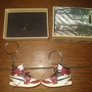 Mini Air Jordan key chains